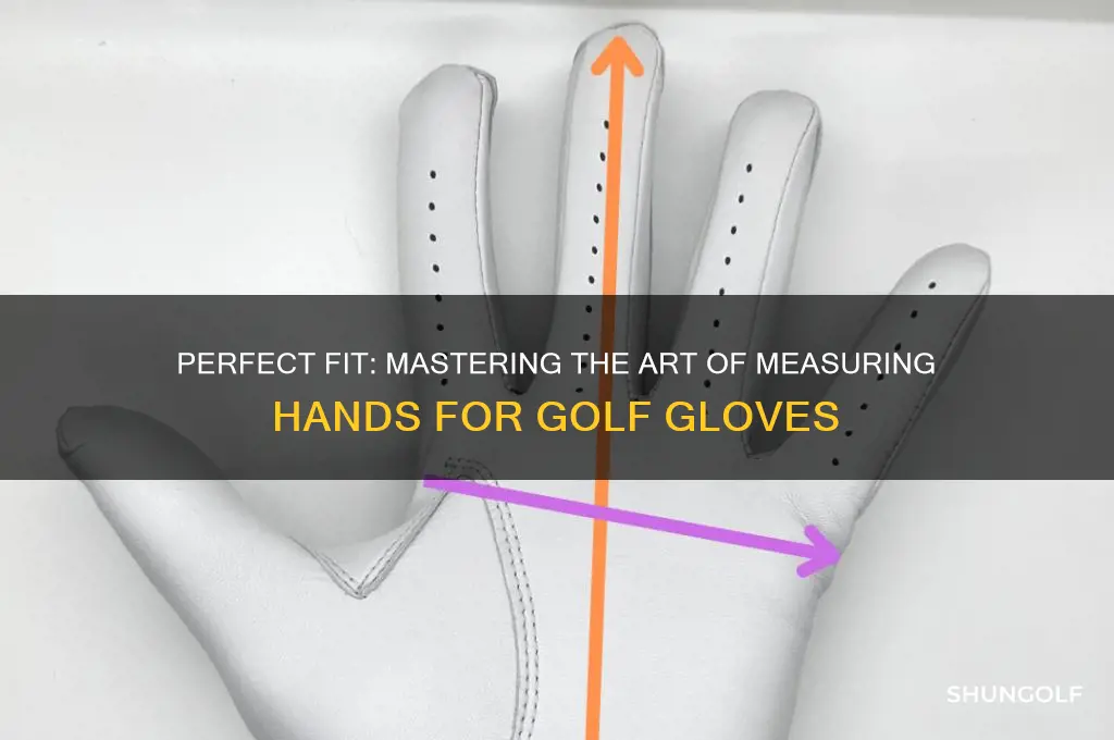 how to measure hand for golf gloves