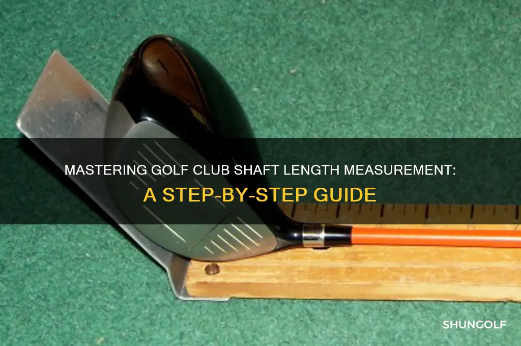 how to measure length of golf club shaft