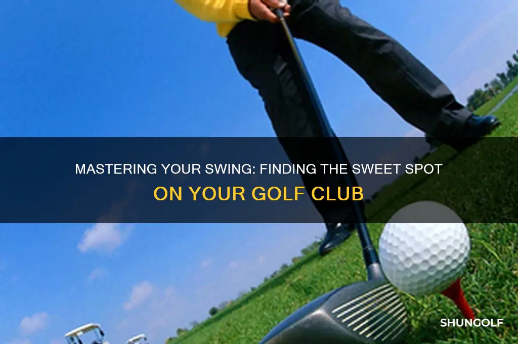 how to measure the sweet spot on a golf club
