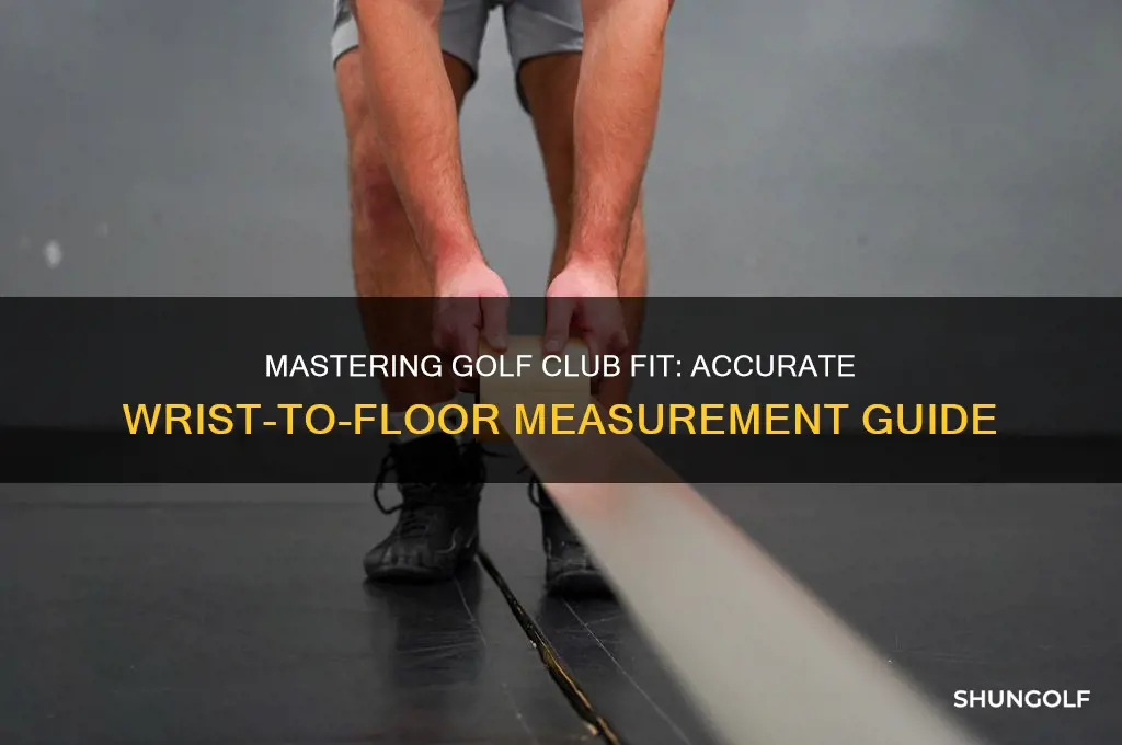 how to measure wrist height for golf clubs