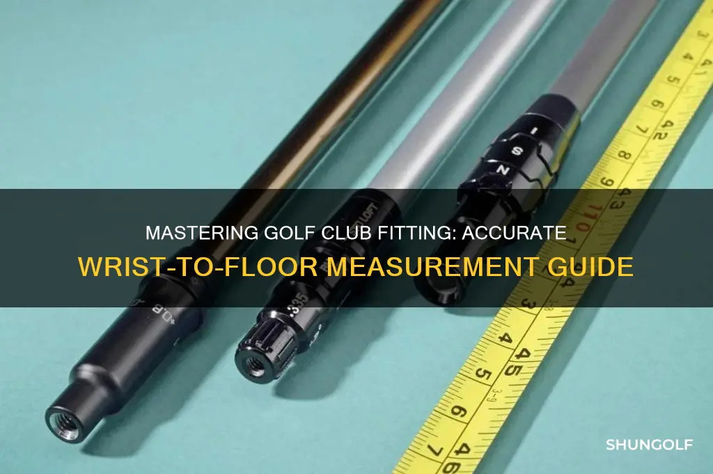 how to measure wrist to floor for golf clubs