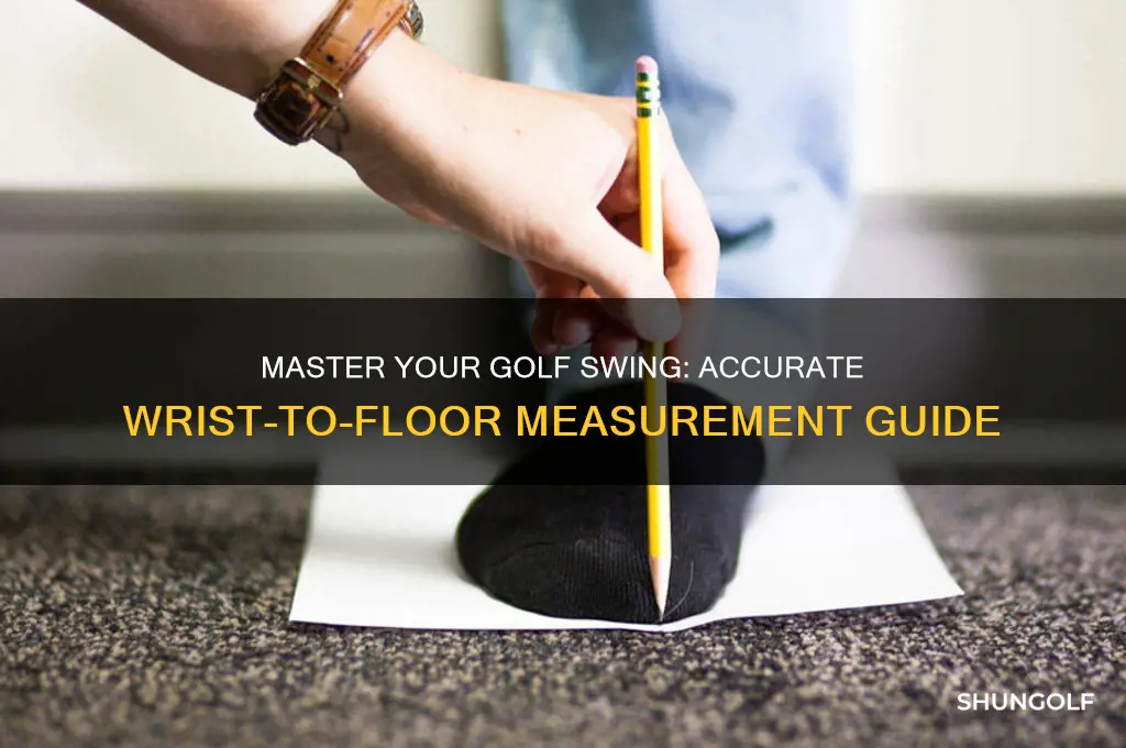 how to measure wrist to floor for golf