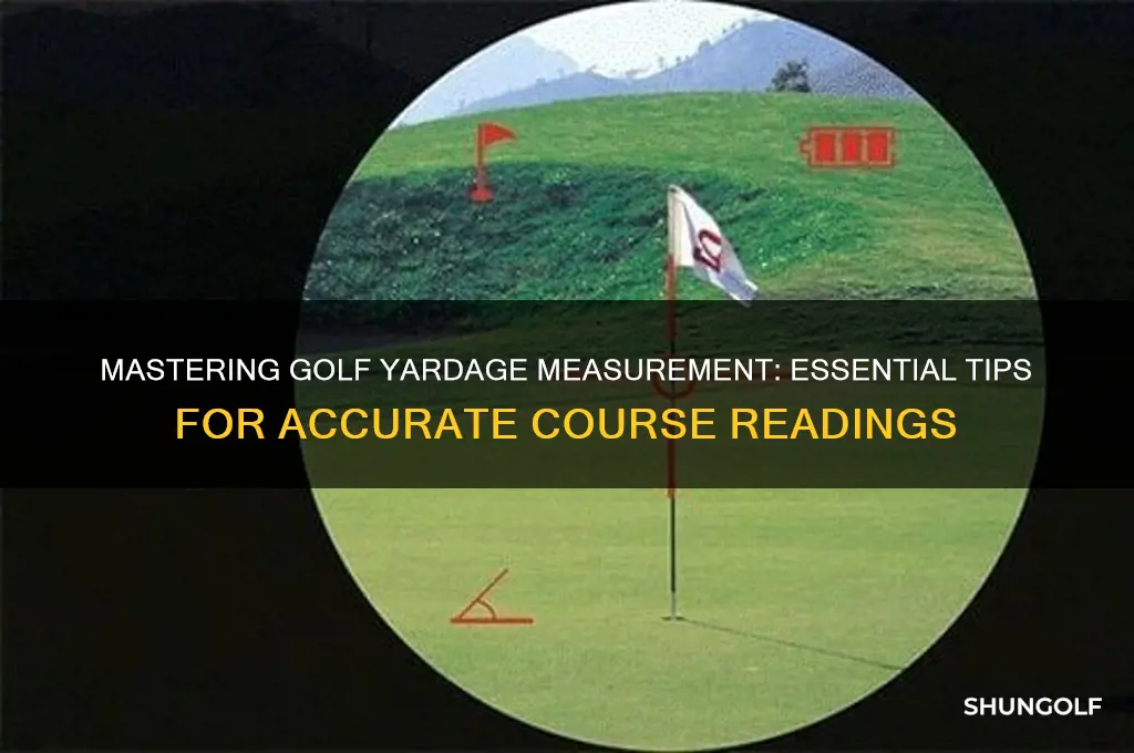 how to measure yardage at golf coures