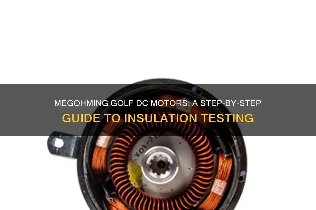 how to meg ohm a golf dc motor
