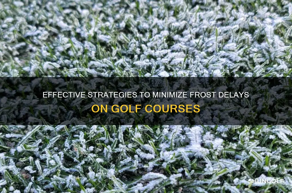 how to mitigate frost delays on golf courses