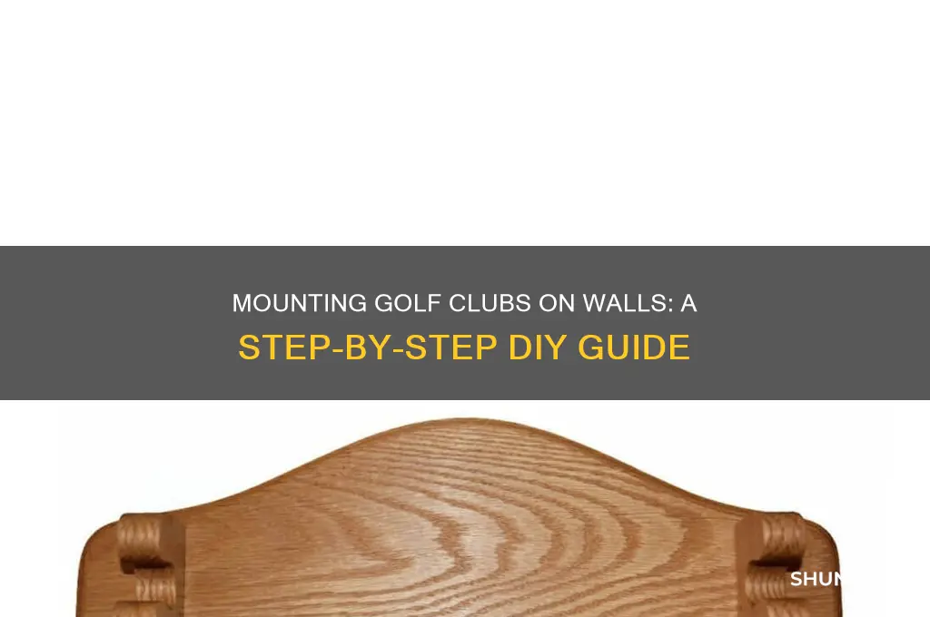 how to mount golf clubs to a wall