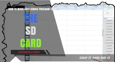 Moving Golf Genius Program to SD Card: A Step-by-Step Guide