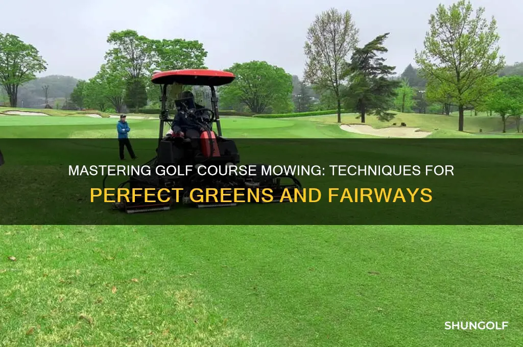 how to mow a golf course