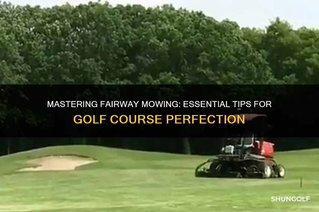 how to mow fairways on golf course