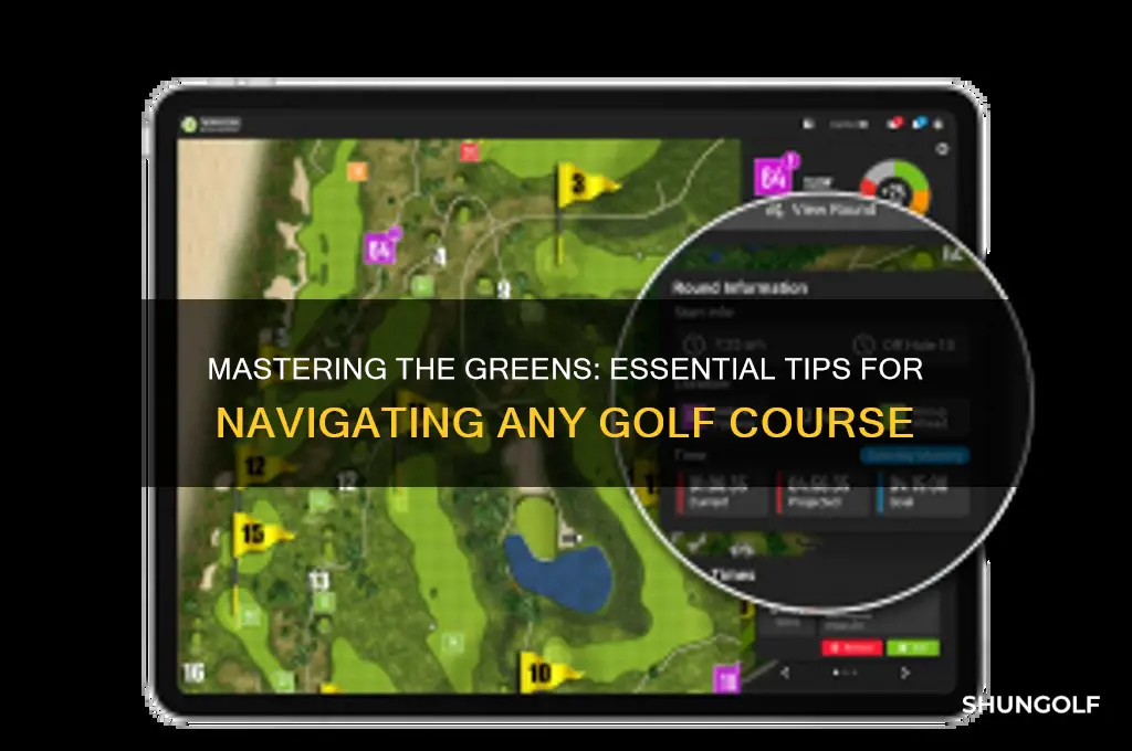 how to navigate a golf course