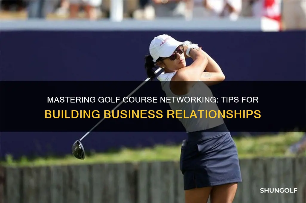 how to network on the golf course