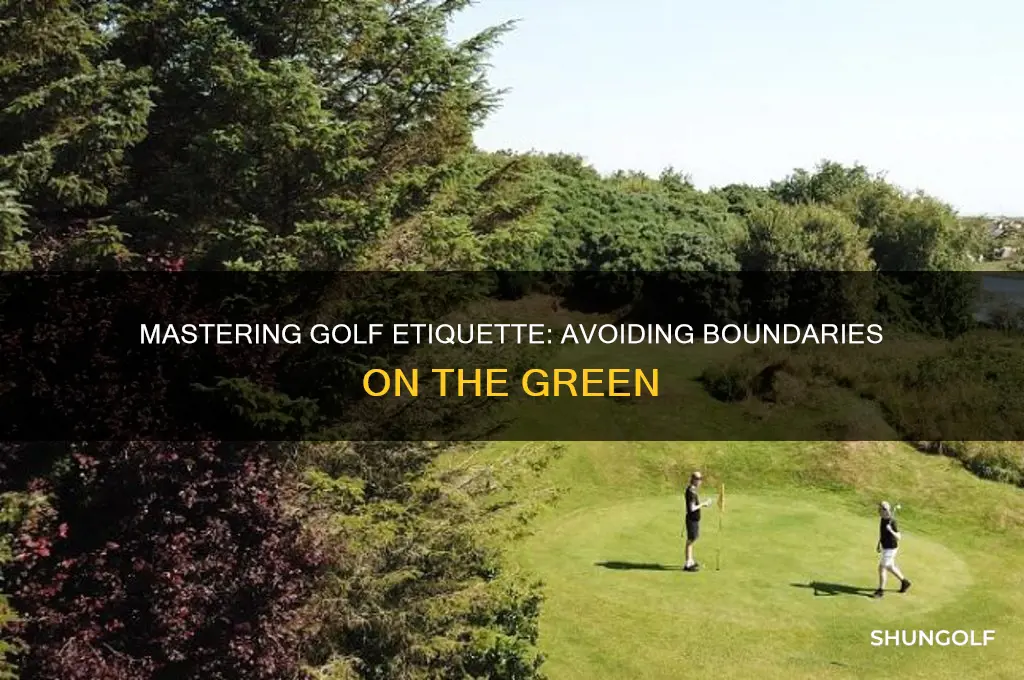 how to not cross the line golf