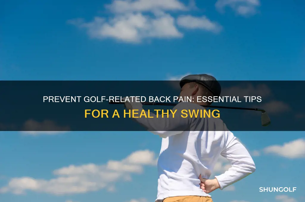 how to not hurt your back golfing