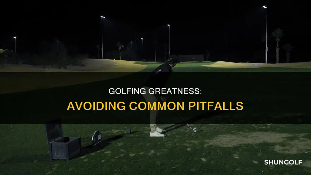 how to not suck at golf