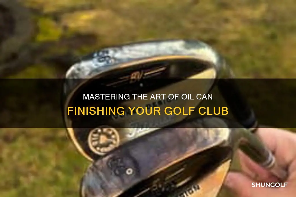 how to oil can finish a golf club