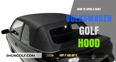 Easy Steps to Open Your 2003 Volkswagen Golf Hood