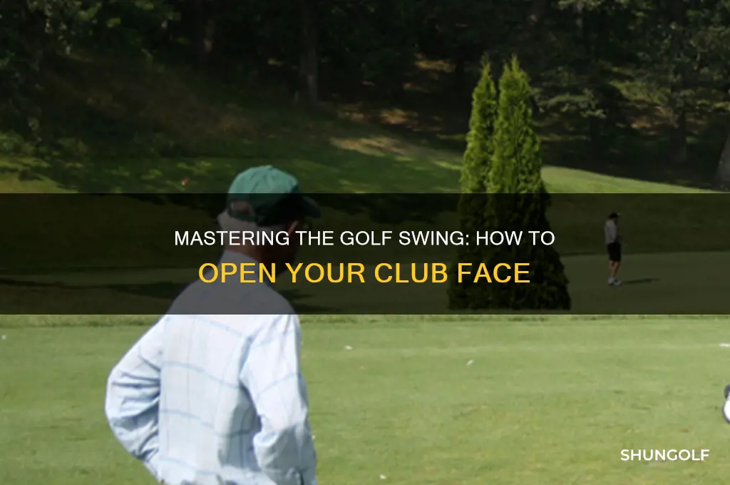 how to open a golf club face