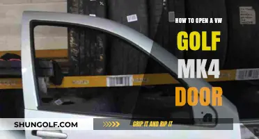 Quick Fix: Opening a VW Golf Mk4 Door Easily