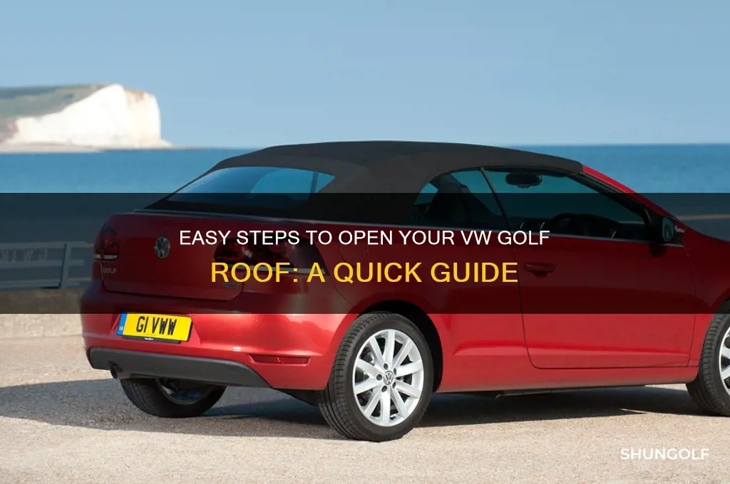 how to open a vw golf roof
