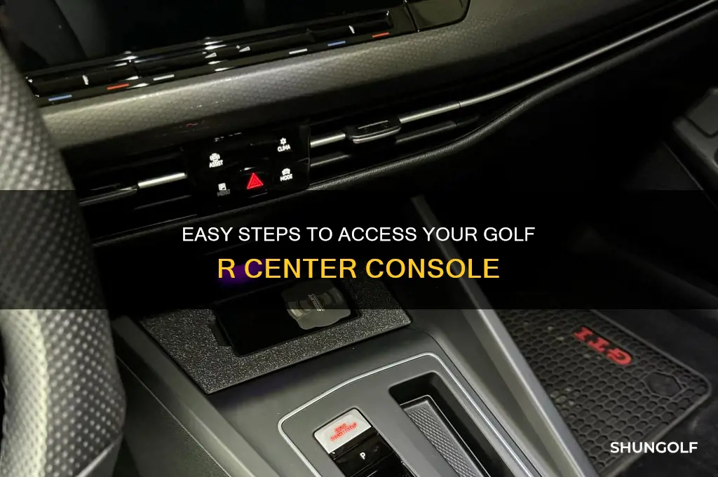 how to open center console golf r