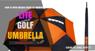 Mastering the Chicago Bears 62 Windsheer Lite Golf Umbrella Setup