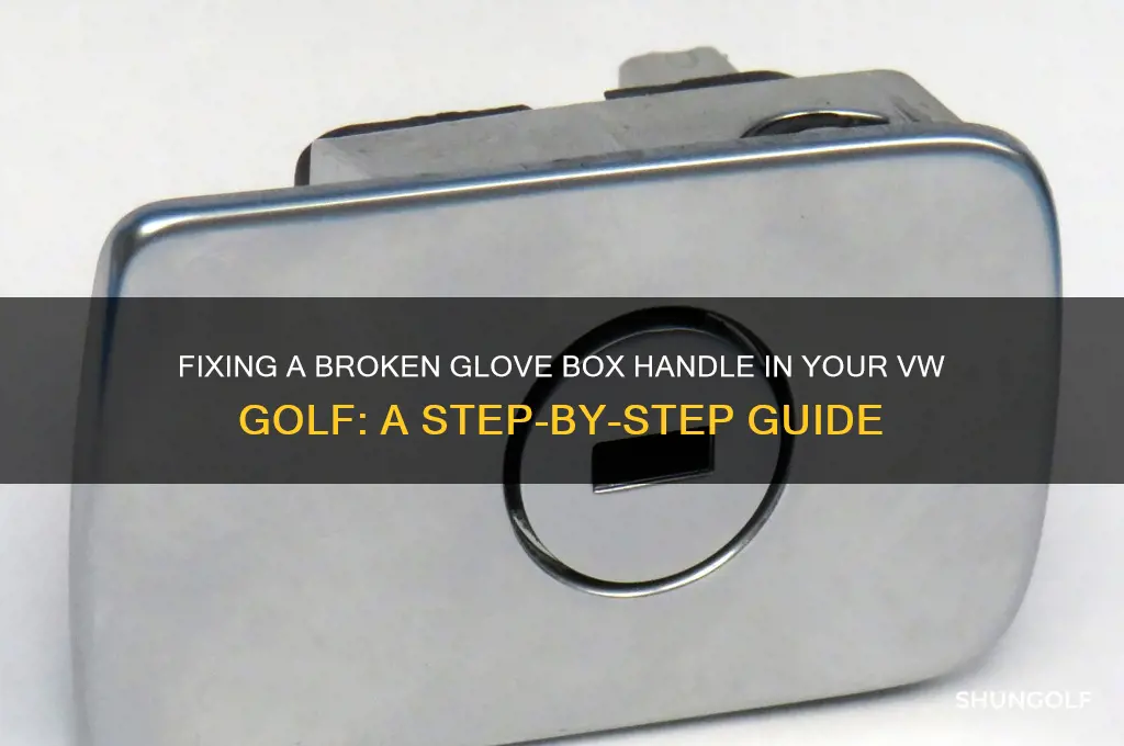 how to open glove box with broken handle vw golf
