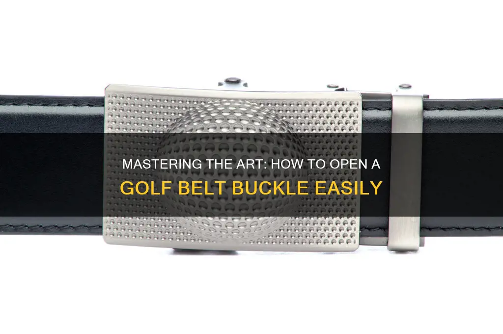 how to open golf belt buckle