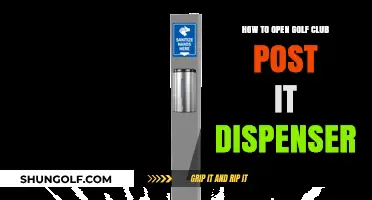 Mastering the Art of Opening Your Golf Club Post-It Dispenser