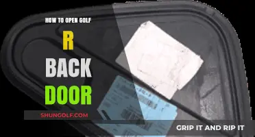 Easy Steps to Access Your Golf R's Rear Door
