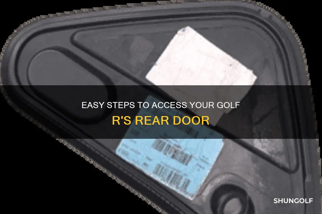 how to open golf r back door