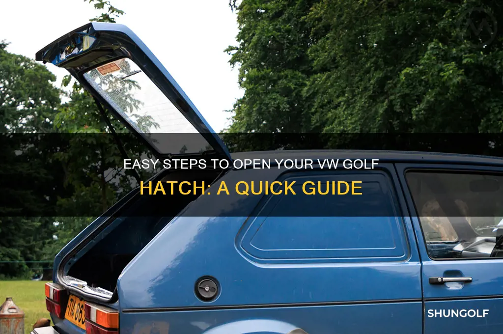 how to open hatch on vw golf