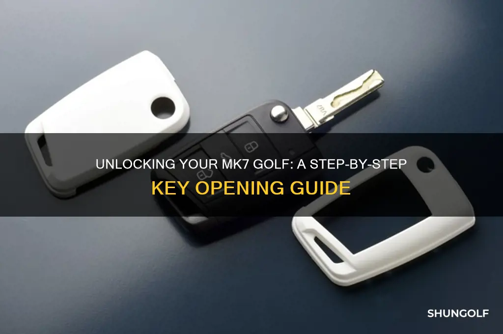 how to open mk7 golf key