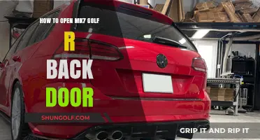 Easy Steps to Access Your MK7 Golf R Rear Door