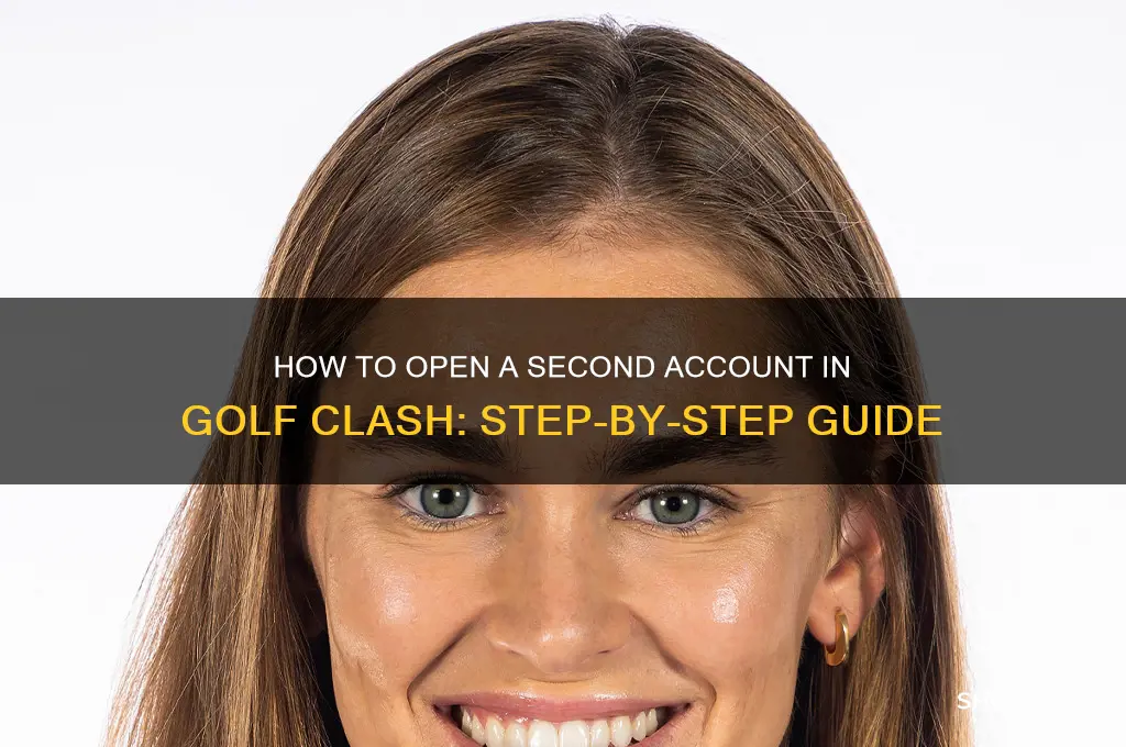 how to open swecond account golf clash