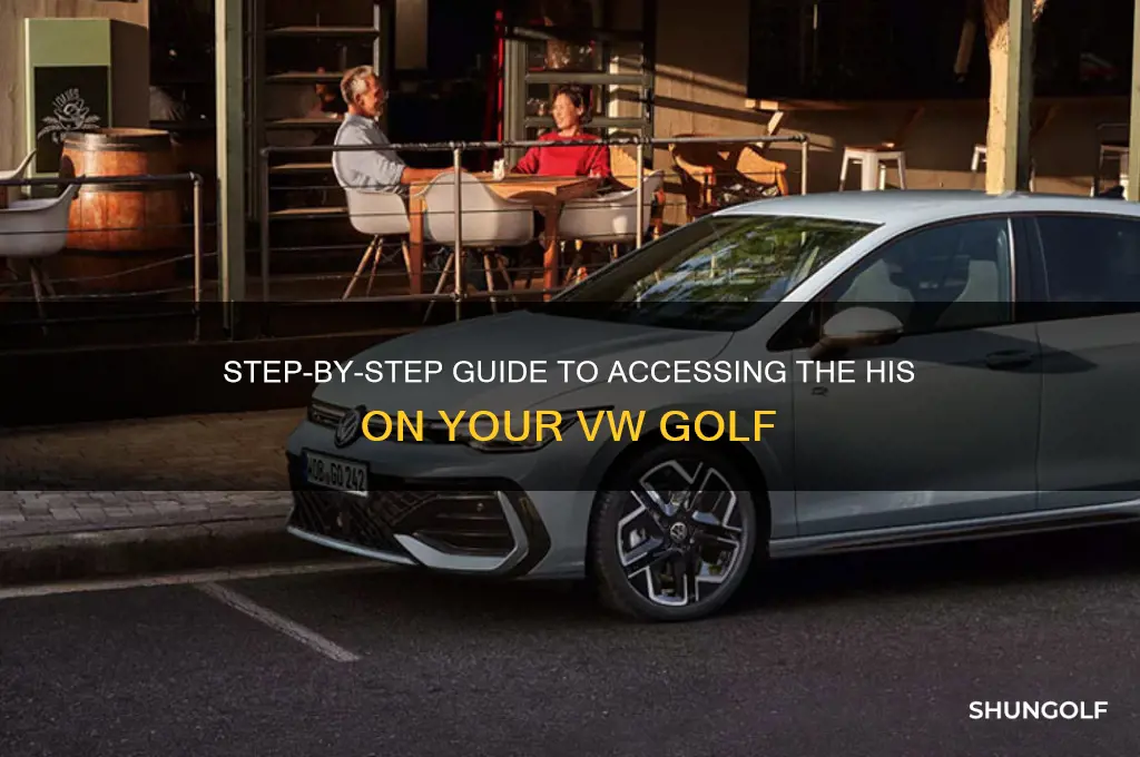 how to open the his on vw golf