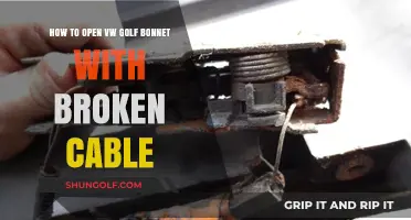 Fixing a Broken Bonnet Cable: A Step-by-Step Guide for VW Golf Owners