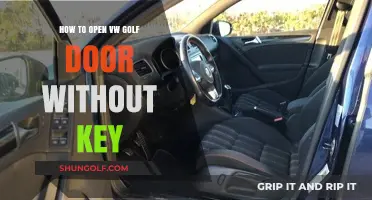 Quick Fix: Unlocking Your VW Golf Door Without a Key
