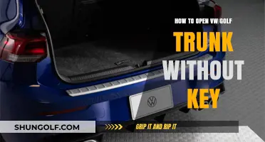 Quick Fix: Accessing Your VW Golf Trunk Without a Key