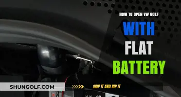 Flat Battery? Quick Steps to Open Your VW Golf Safely