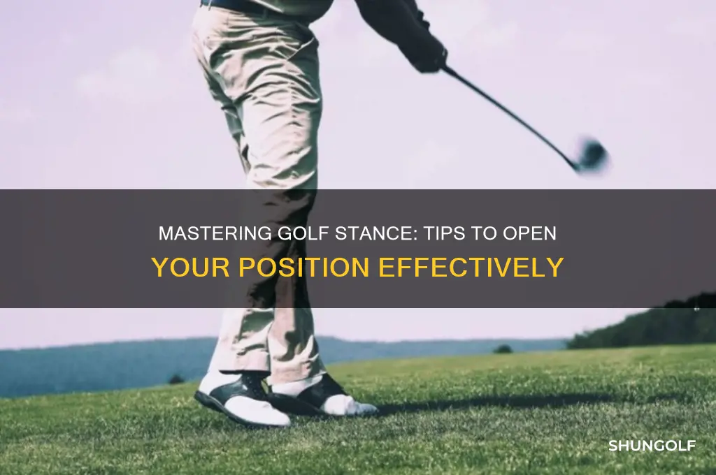 how to open your stance in golf