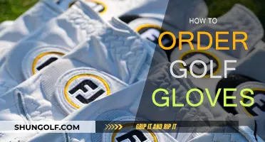 Golf Gloves: Customizing Your Order