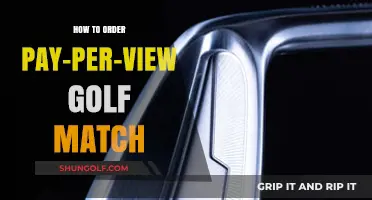 How to Order Pay-Per-View Golf Matches: A Step-by-Step Guide