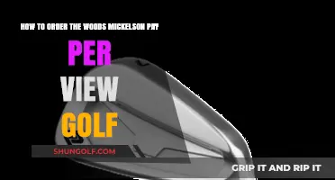 Order Woods-Mickelson Pay-Per-View Golf: A Step-by-Step Guide