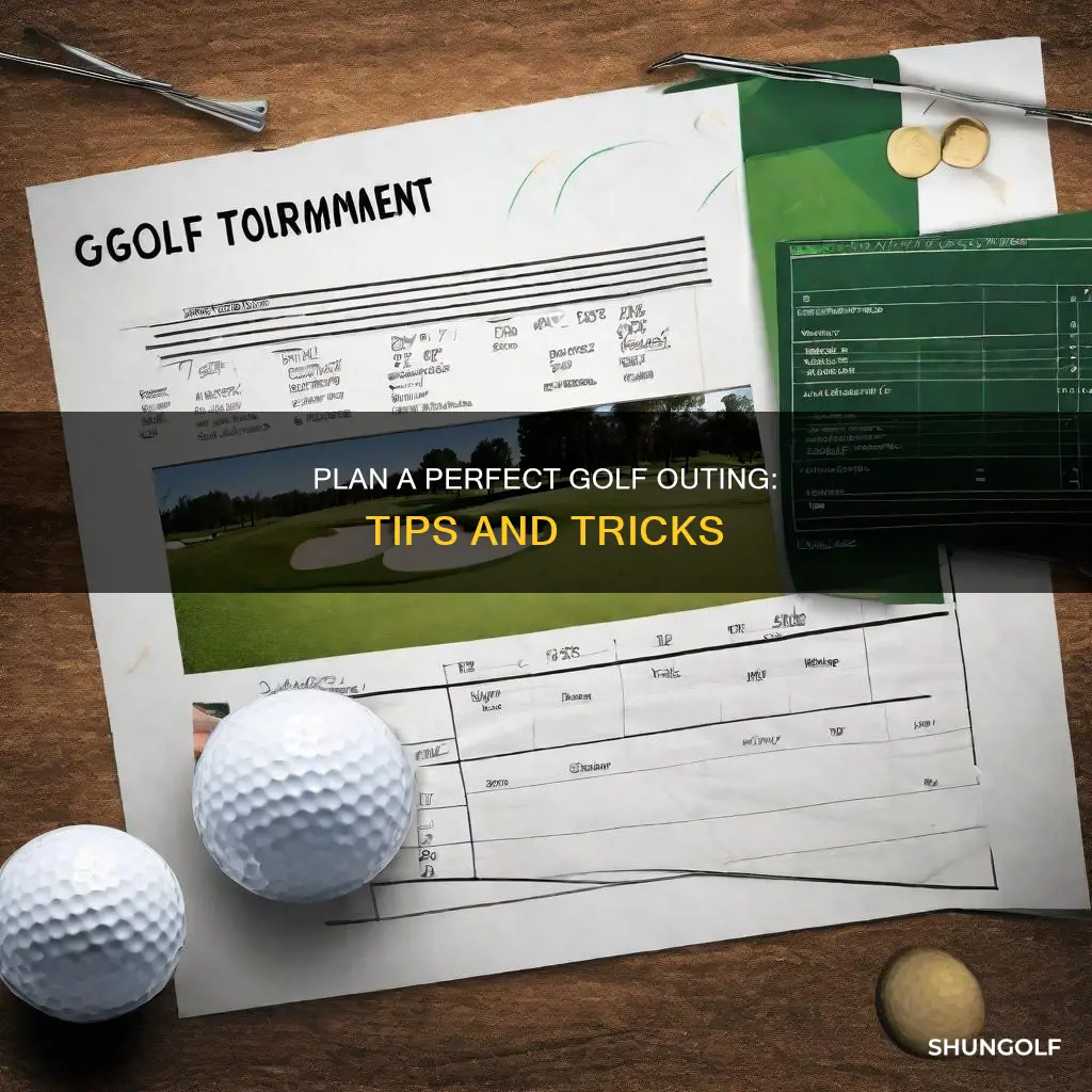 how to organise a golf outing