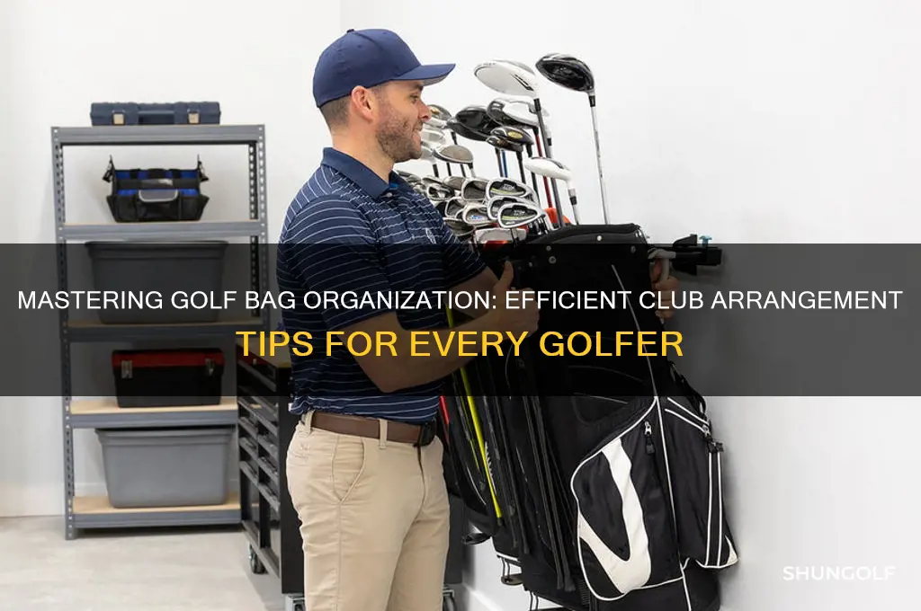 how to organise clubs in a golf bag