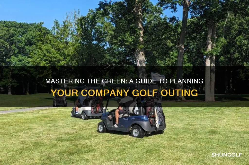 how to organize a company golf outing