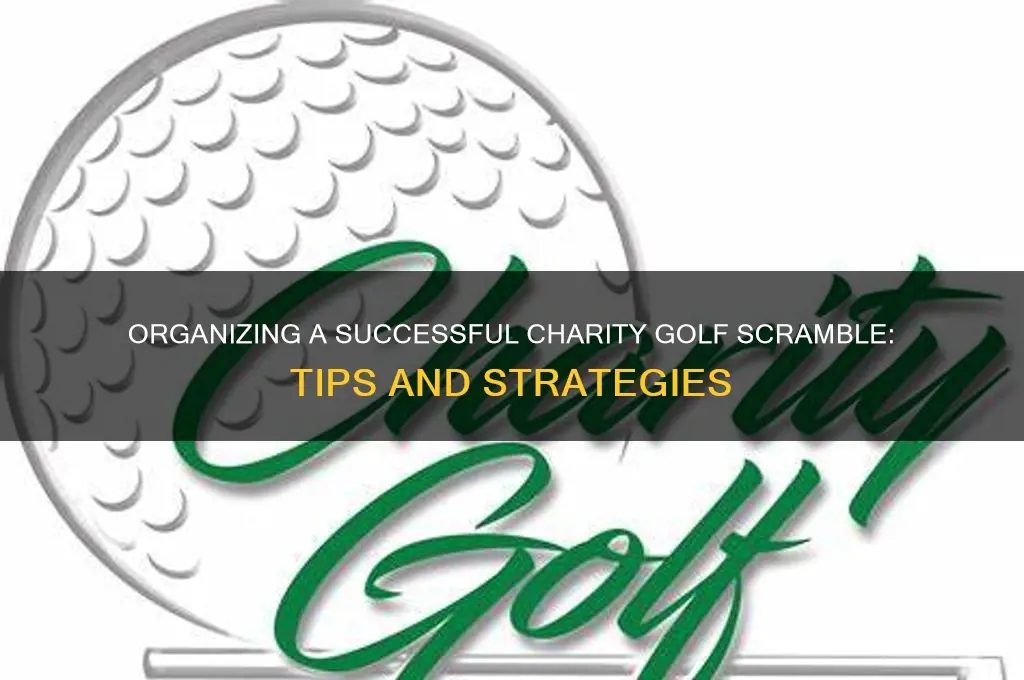 how to organize a golf scramble for charity