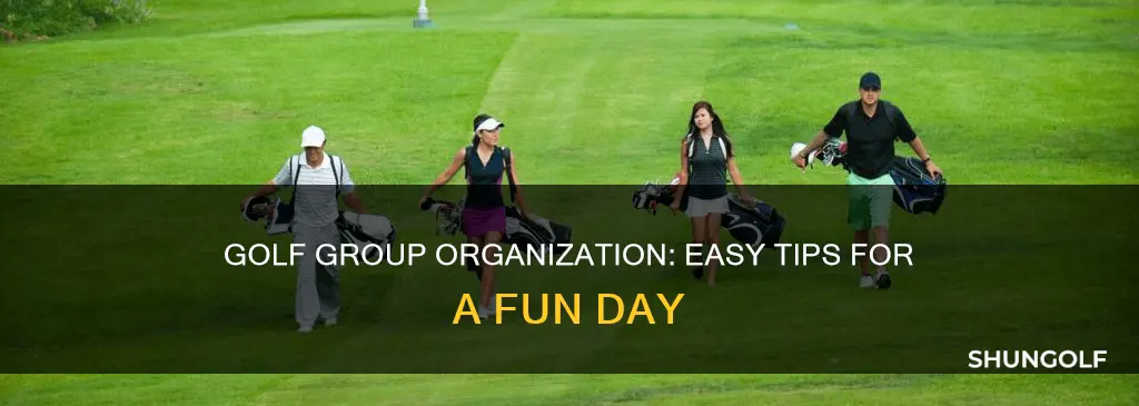 how to organize golf foursomes