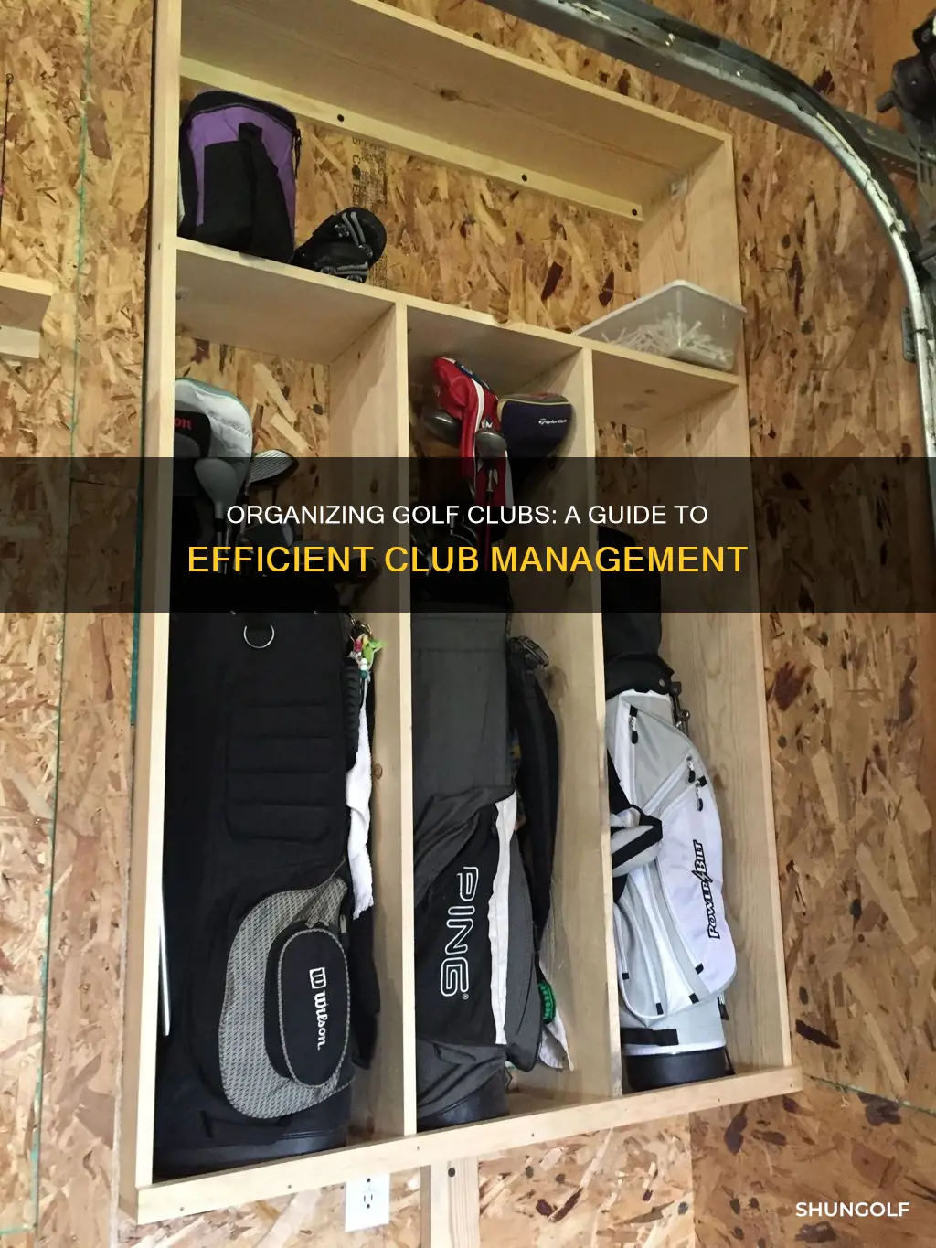 how to organize golf glubs