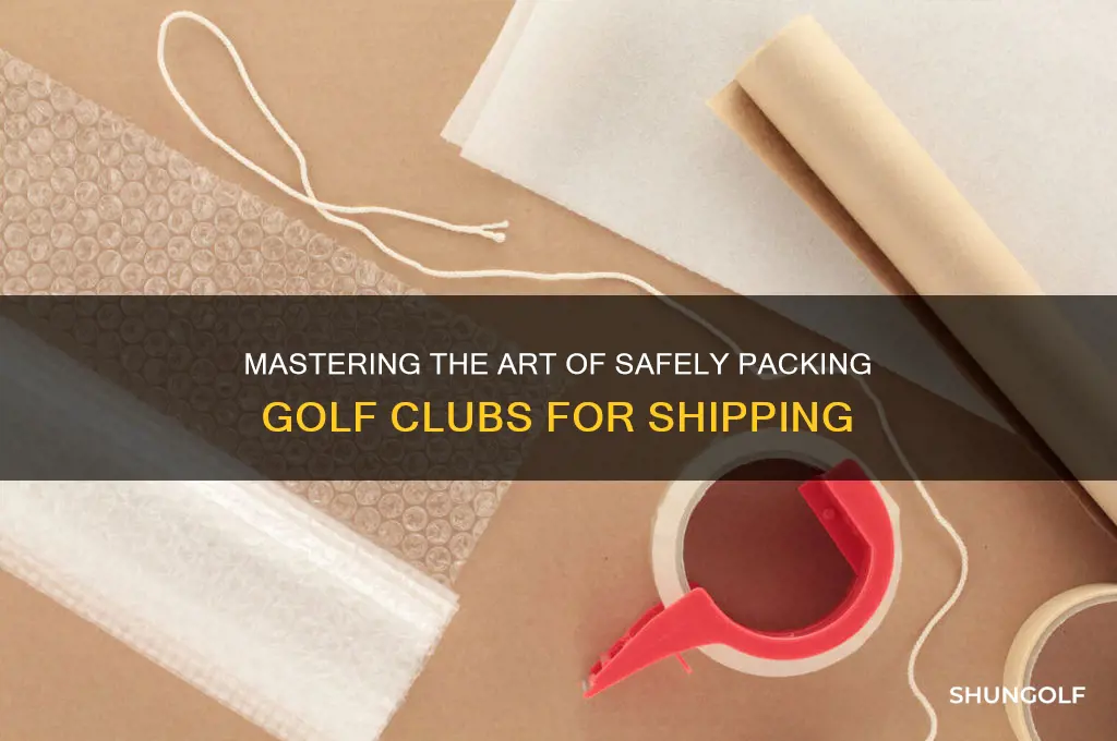 how to pack a golf club for posting